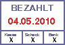 PC/GEOS Office-Assistenten-Vorlage Stempel "Bezahlt"