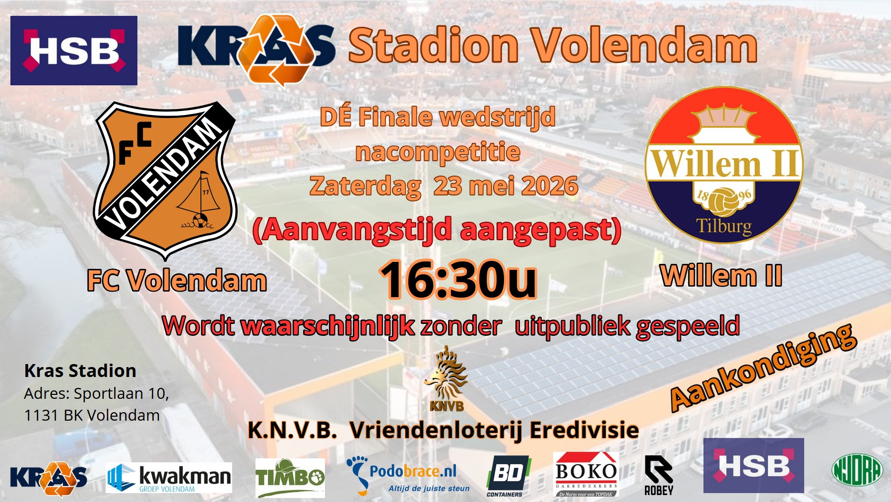 20260523 (Grande Finale) aankondiging FC Volendam - Willem II