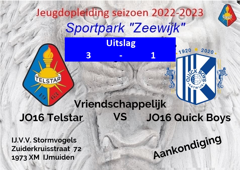 2022-09-28 JO16 Telstar-JO16 Quick Boys 3-1 (1-1) (vr)