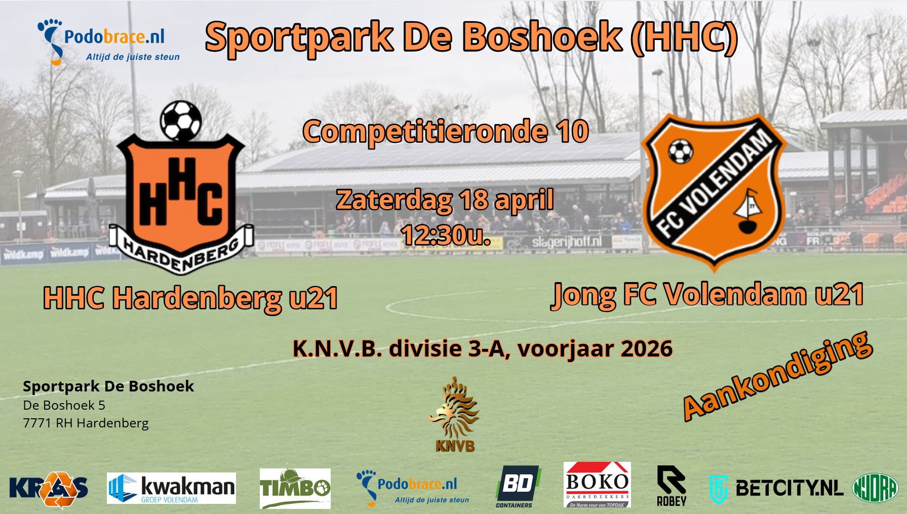 20260418 (u21) aankondiging HHC Hardenberg-Jong FC Volendam