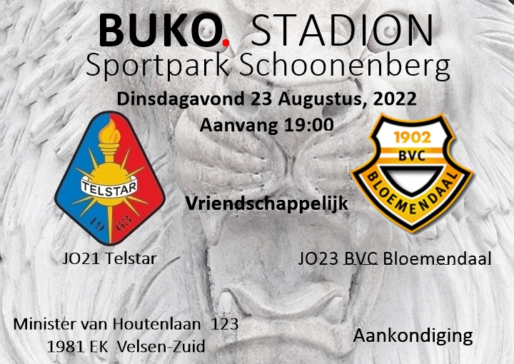 22022-08-23 Aankondiging JO21 Telstar-JO23 BVC Bloemendaal (vr)