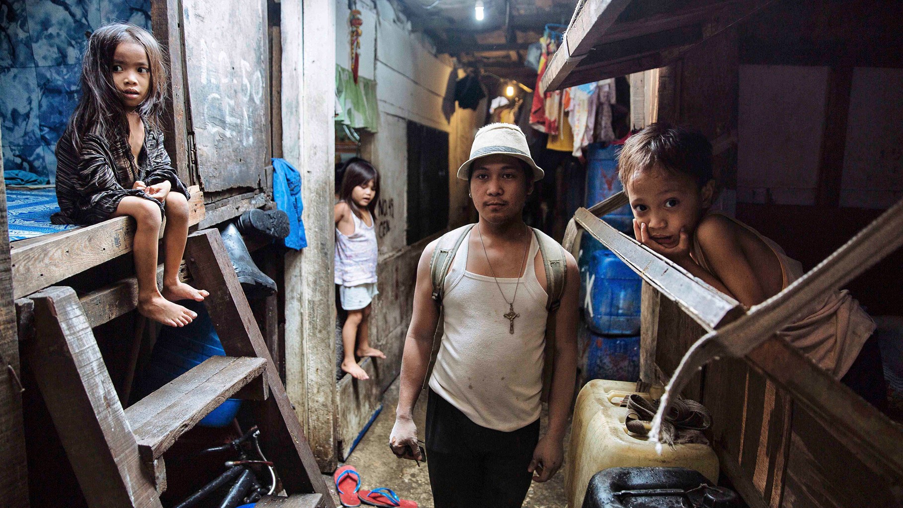 People stay in Manila, because they can find jobs, even the salary is low