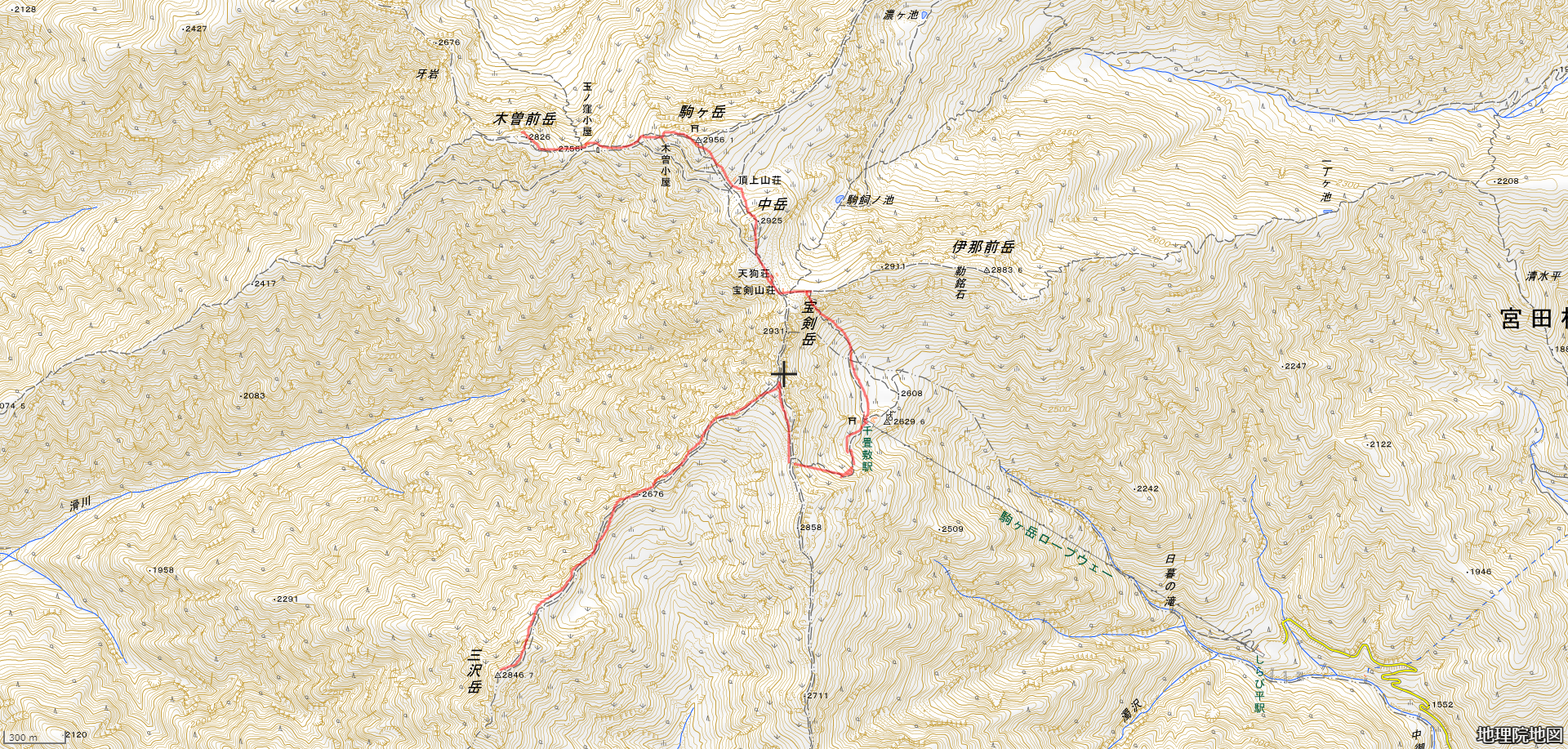 個人山行〔中央アルプス〕木曽駒ケ岳・宝剣岳・三の沢岳
