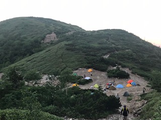 薬師峠のキャンプ場