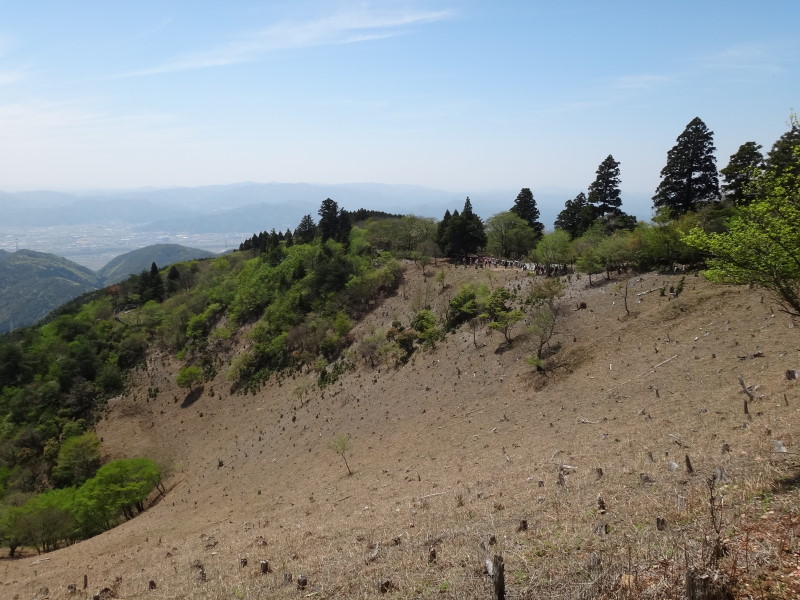 愛宕山から樒原分岐へ