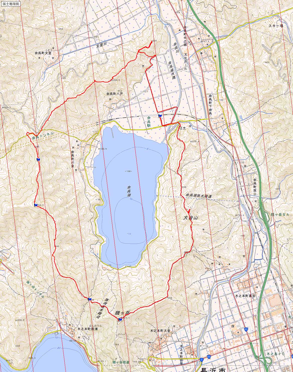 余呉湖を取り巻く山一周 滋賀県勤労者山岳連盟 滋賀山友会