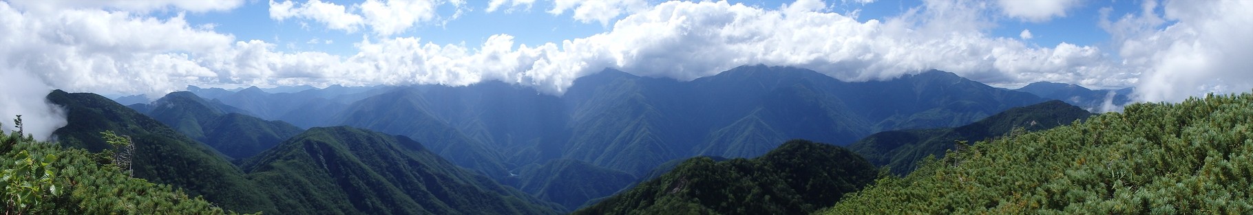 笊ヶ岳山頂来た！南アルプス南部すてき