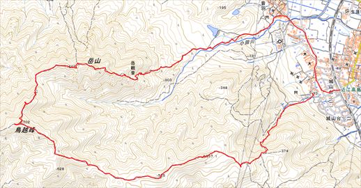 見張山周回のGPS軌跡