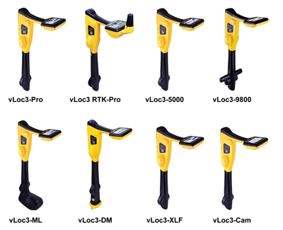 Overview of the vLoc3-series locator range