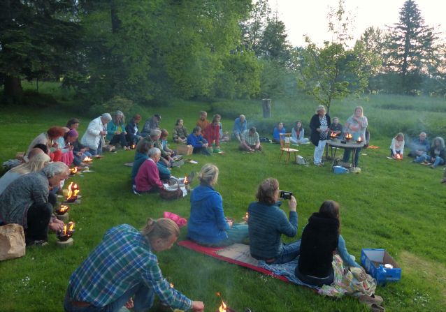 Agnihotra zu Sonnenuntergang