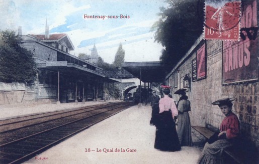 La gare de Fontenay sous Bois fréquentée régulièrement par Hector MALOT