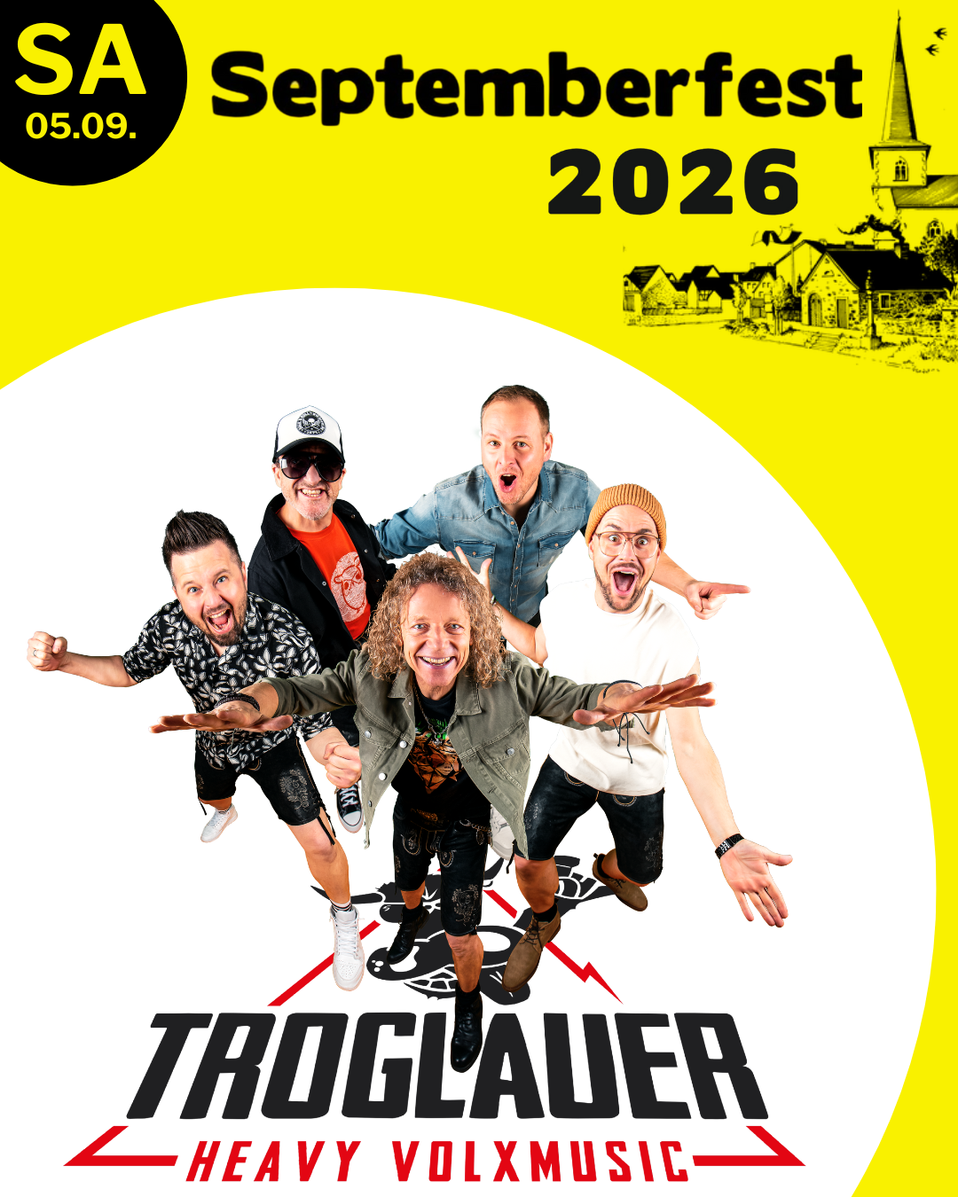 SAMSTAG: Heavy Volxmusic mit den TROGLAUERN