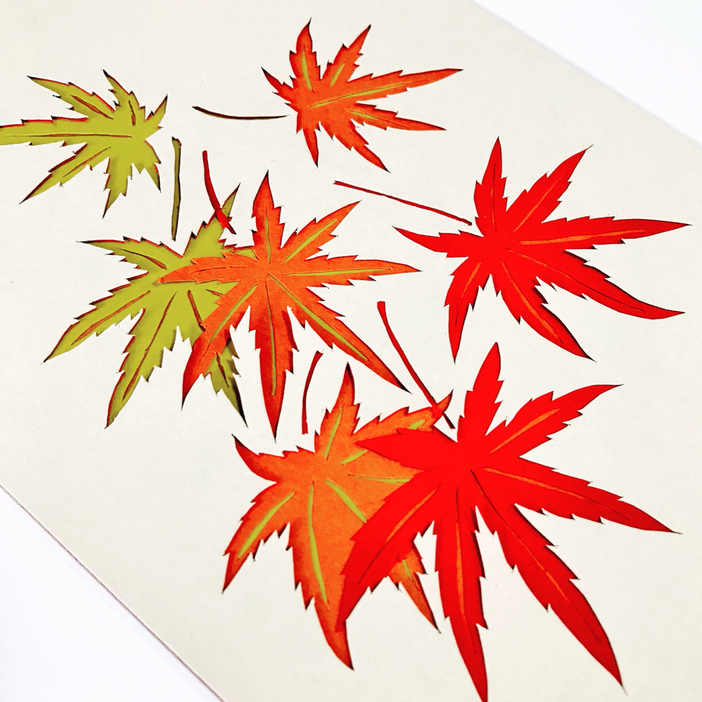 色の変化が美しい 紅葉を彫紙アートで表現 Choshi Suisai Art ページ 色の変化が美しい 紅葉を彫紙アートで表現 Choshi Suisai Art ページ