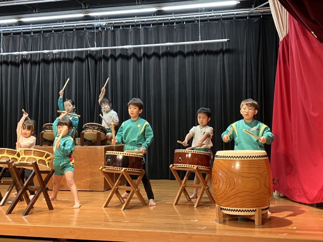 ⑥５歳児　和太鼓