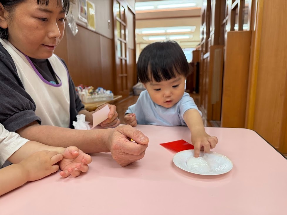 糊を付けるよ♡