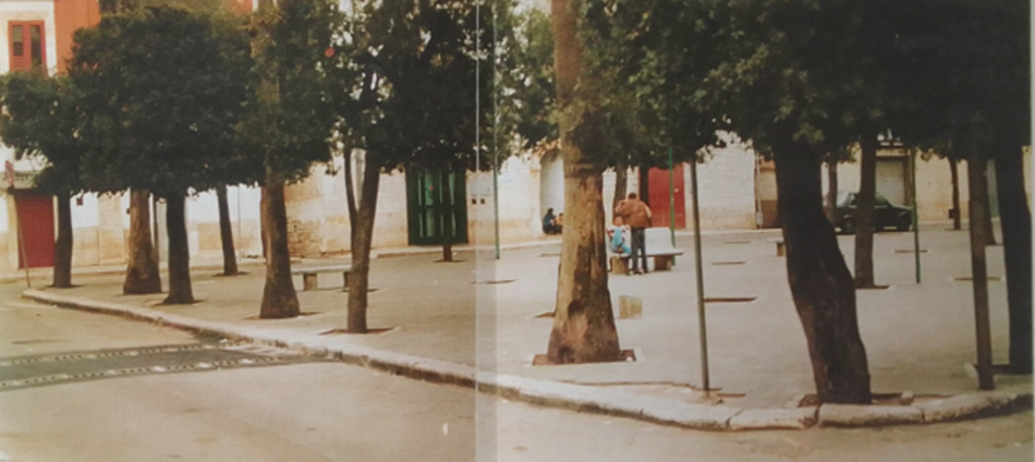 Piazza Umberto I vista da via Donatie prima dei lavori del 1999