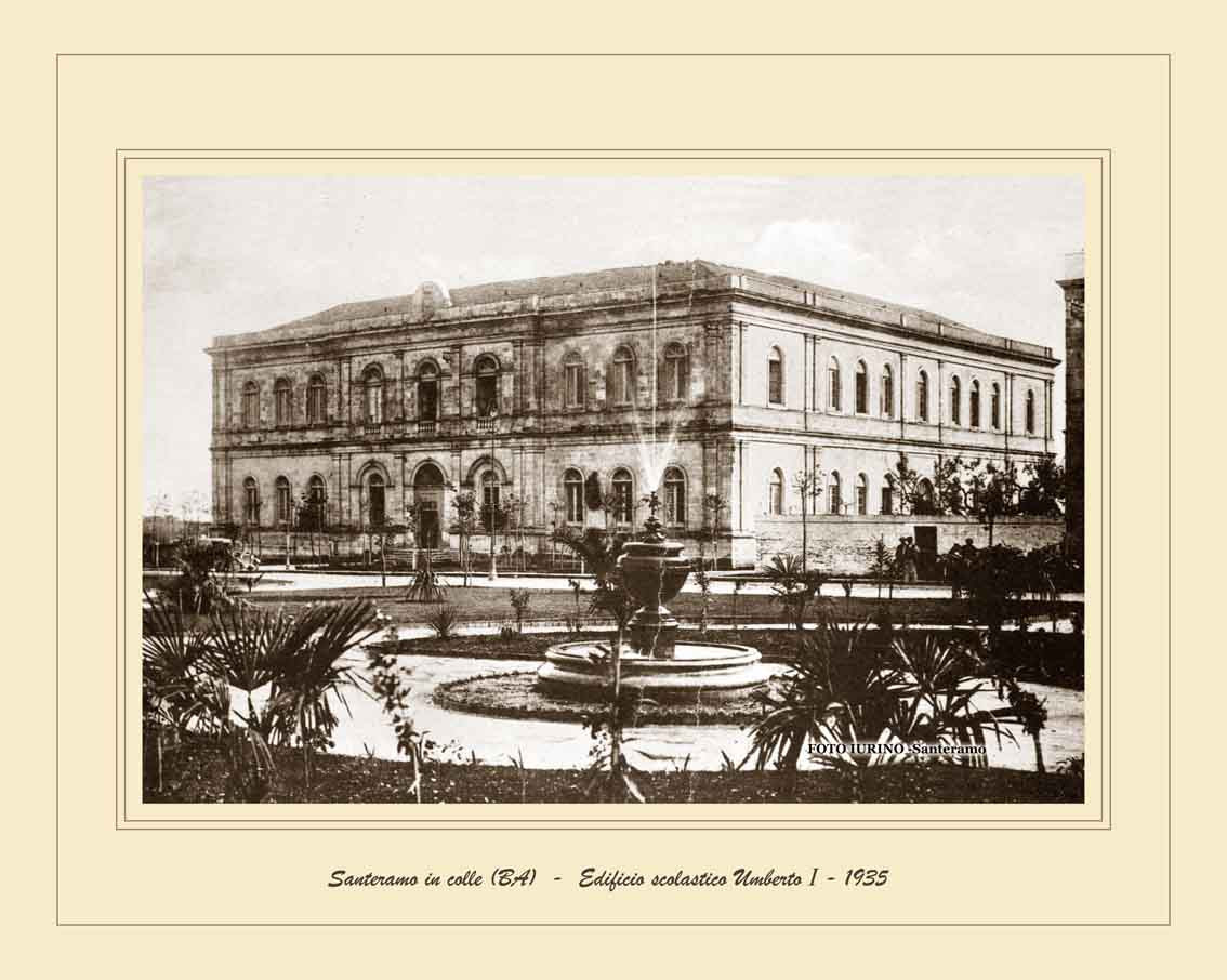 Edificio scolastico Umberto I e Piazza Di Vagno - Parco della Rimembranza 1935 