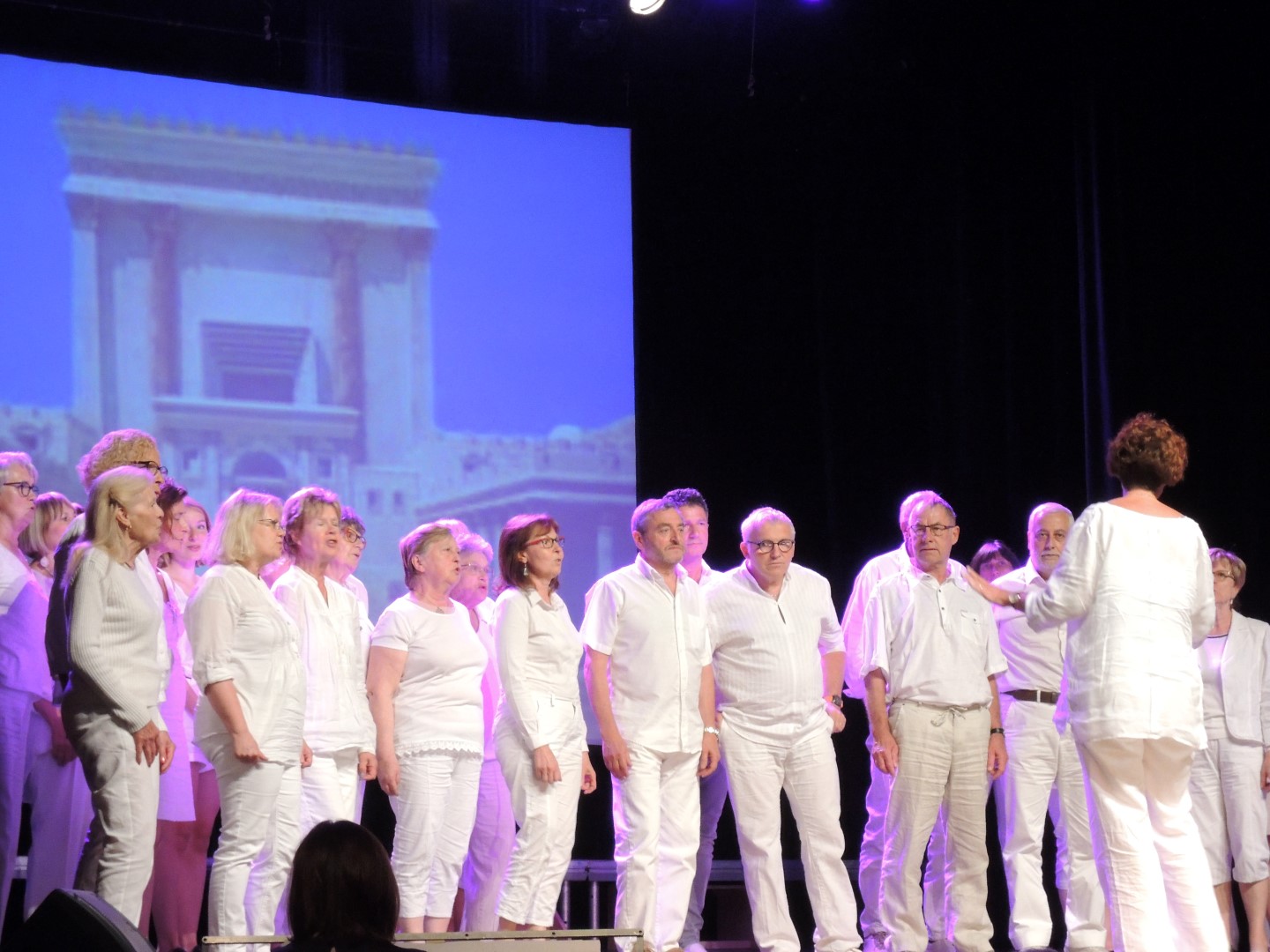 Salle Sarah Bernhardt, 29 juin 2017:  interventions chantées dans la pièce de théâtre L'assemblée des femmes (Aristophane)
