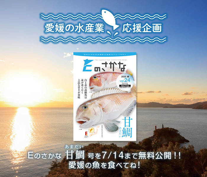 【愛媛の水産業応援企画】Ｅのさかな 甘鯛号を7/14まで無料公開！！愛媛の魚を食べてね！