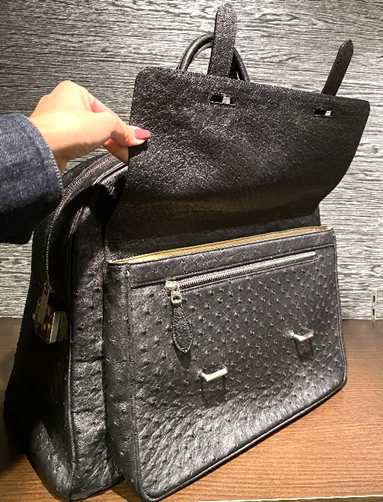 オーストリッチ ボストンバッグ