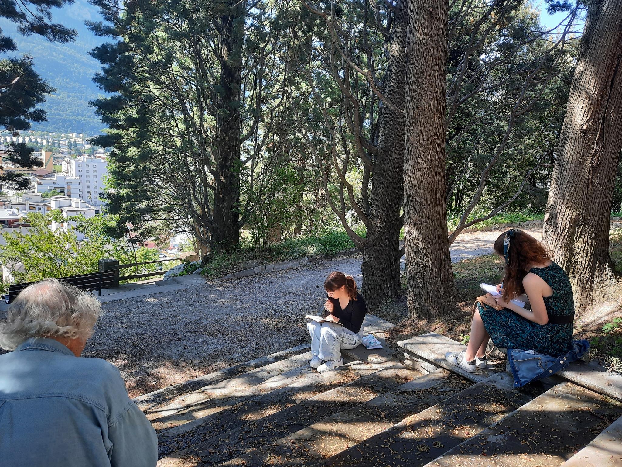 Atelier d'écriture en pleine nature (UFALAP23 avec la SEV jeunes)