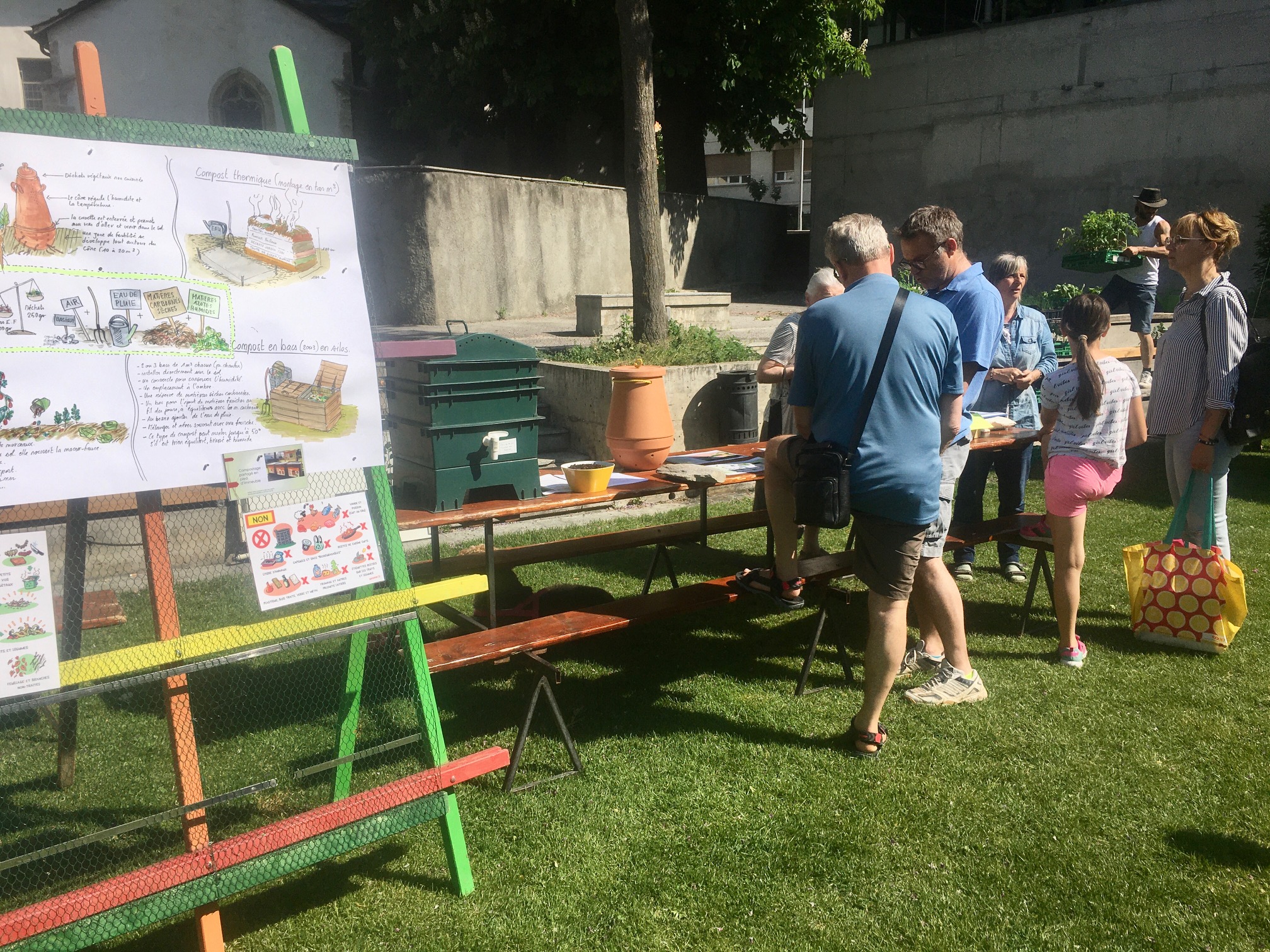 Marché aux plantons