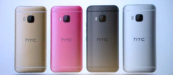 Los cuatro colores del HTC ONE M9