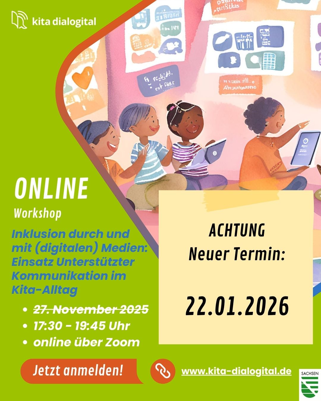 neuer Termin: Online-Workshop "Inklusion durch und mit (digitalen) Medien"