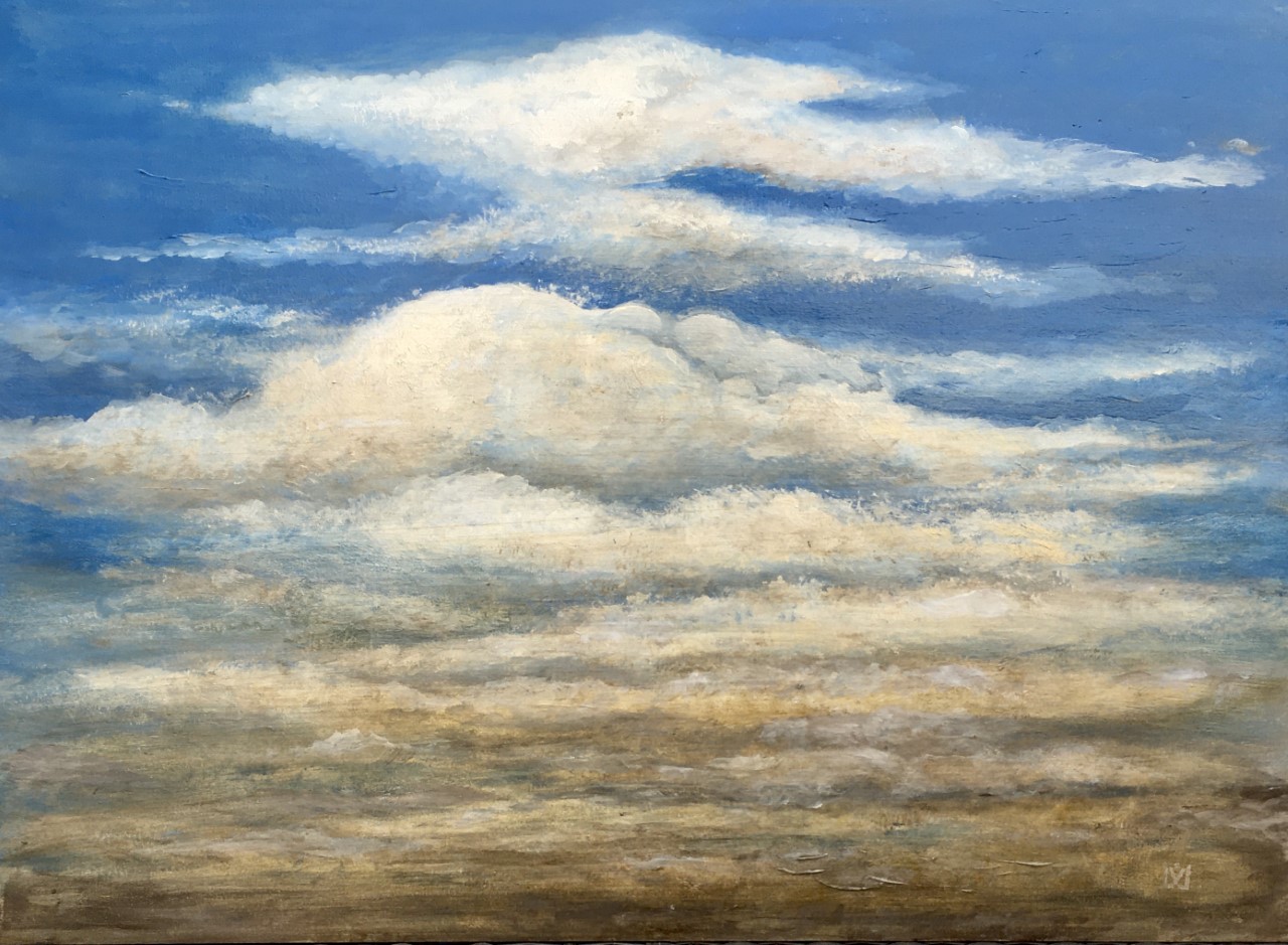 Skies all in - Hommage an J. C. ca. 60 x 80 cm Acryl auf Holz im Besitz von Dr. med. Kay Hinrichsen, Wahlstorf