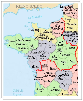 Regiones de Bretaña, Normandía y Loira (Países del Loira y Centro)