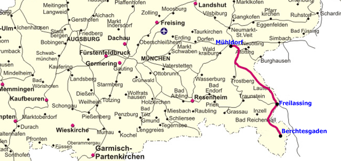Línea ferroviaria Mühldorf-Freilassing-Berchtesgaden