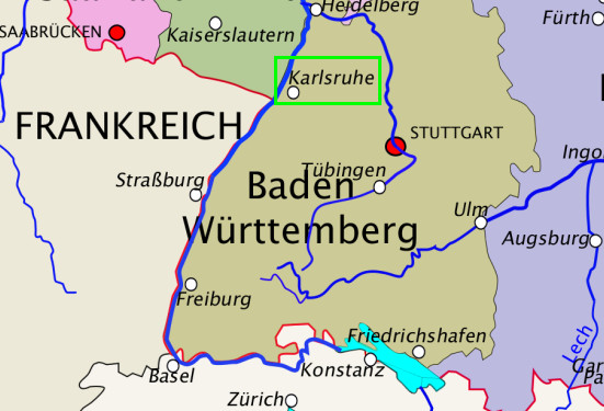 Región Baden-Württemberg - Karlsruhe