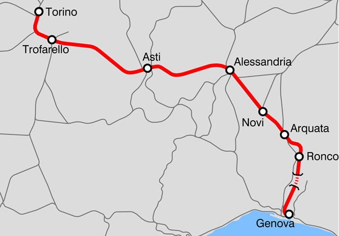 Línea ferroviaria Turín-Genova