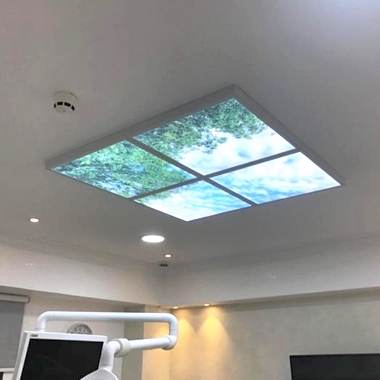 LED-Deckenhimmel mit Aufbaurahmen – Perfekt für Betondecken