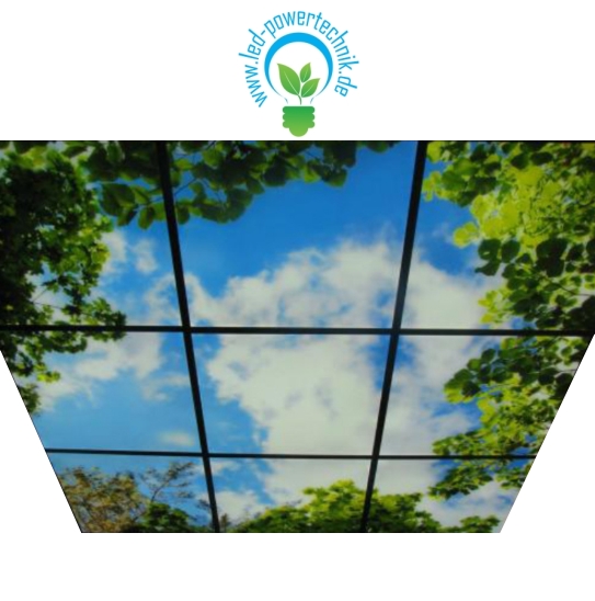 Individuell bedruckbarer LED-Deckenhimmel – Perfekte Lösung für Innenräume