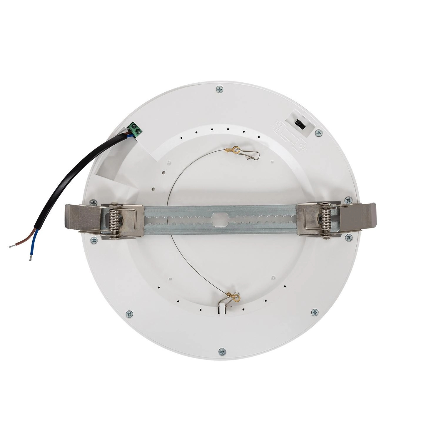 LED Panel StyleLine mit variablen Montagefedern – flexibel für Deckenausschnitte Ø 75–210 mm einsetzbar