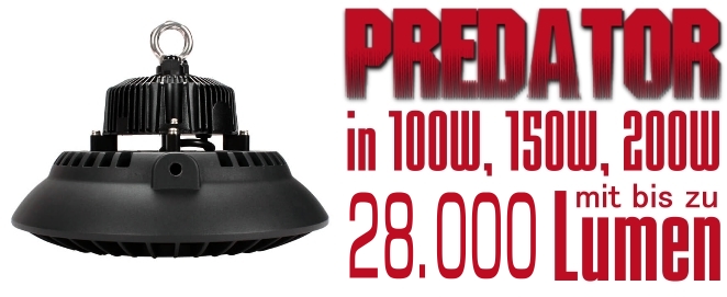 Predator X - PRO: Die Zukunft der dimmbaren LED Hallenbeleuchtung für Profis!