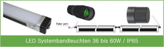 LED Systembandleuchte, Lichtband, 60 Watt