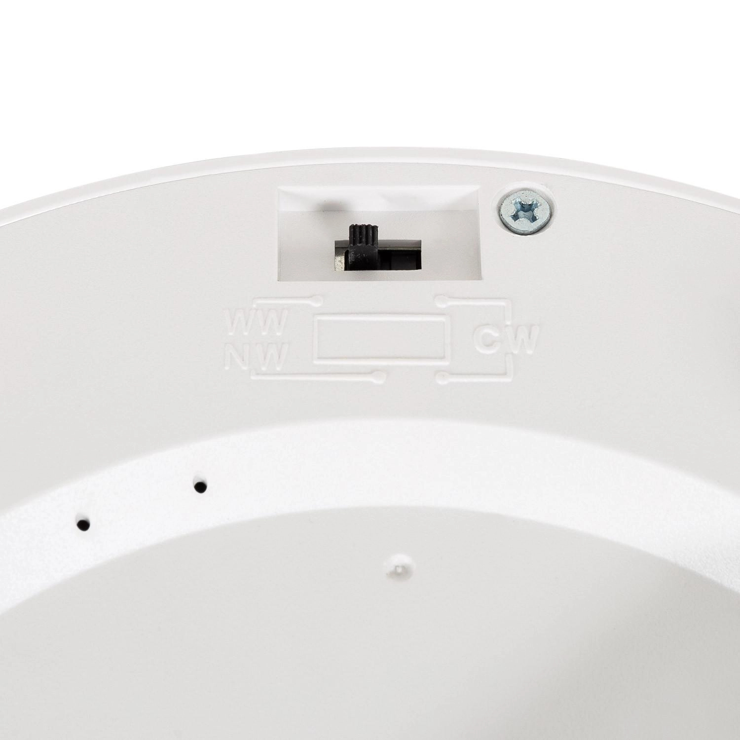 CCT-Schalter am LED Panel StyleLine – Lichtfarbe direkt am Panel auf Warmweiß, Neutralweiß oder Kaltweiß einstellbar