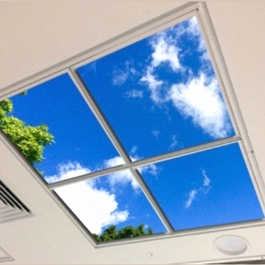 LED-Deckenhimmel mit optionalem Einbaurahmen