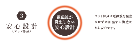 電磁波が発生しない