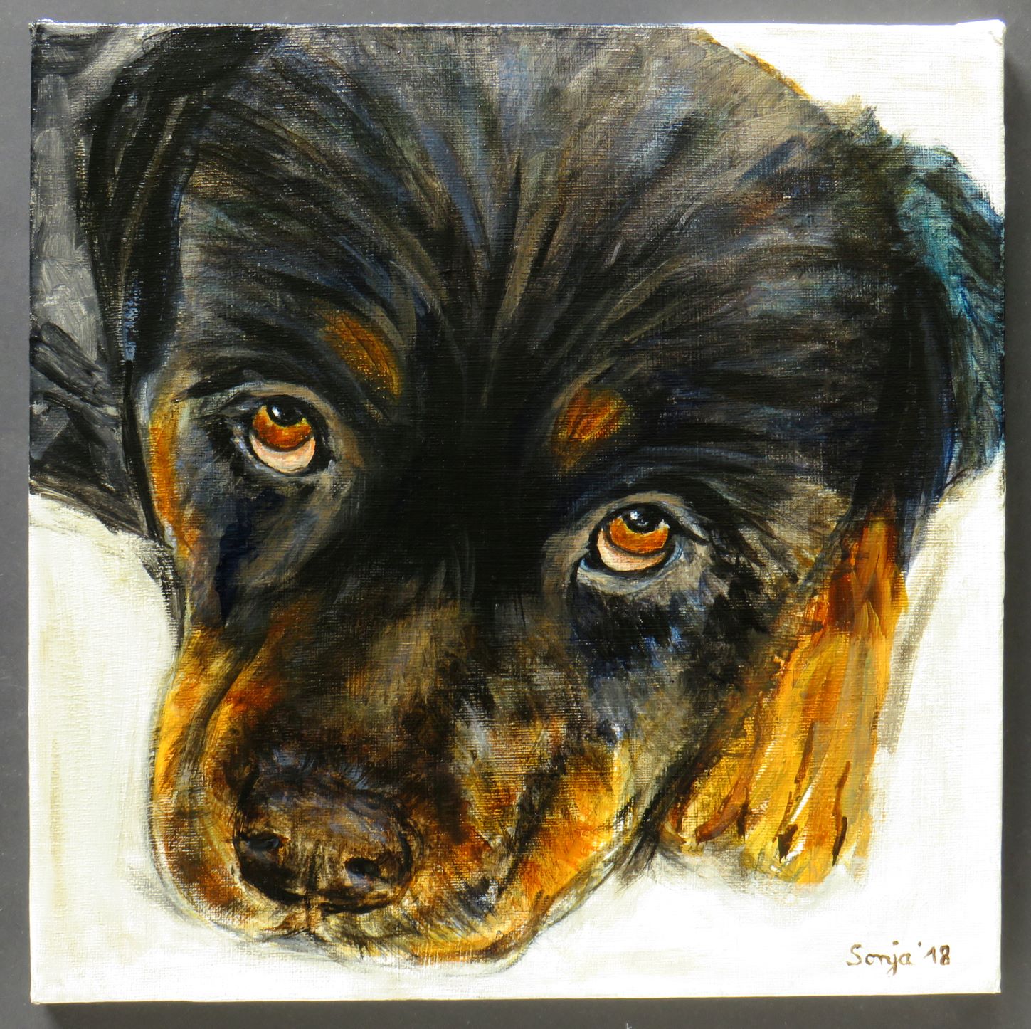 "Peppi", Acryl auf Leinwand, 30 x 30cm *