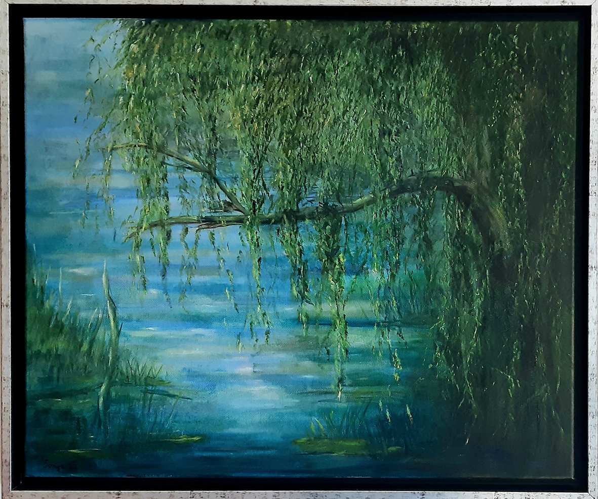 "Altrhein", Öl auf Leinwand, 50 x 60cm