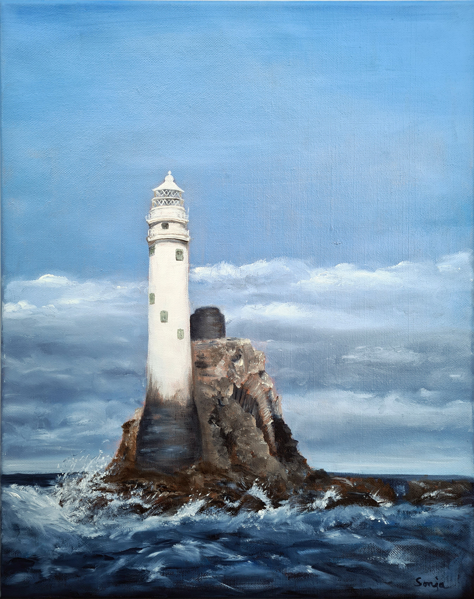 "Fastnet Rock", Öl auf Leinwand, 40 x 50 cm