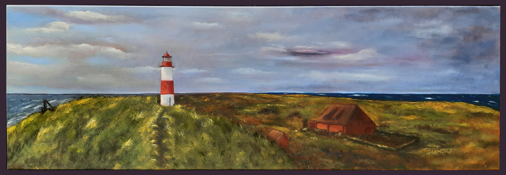 "Ellenbogen Sylt", Öl auf Leinwand, 40 x 120 cm