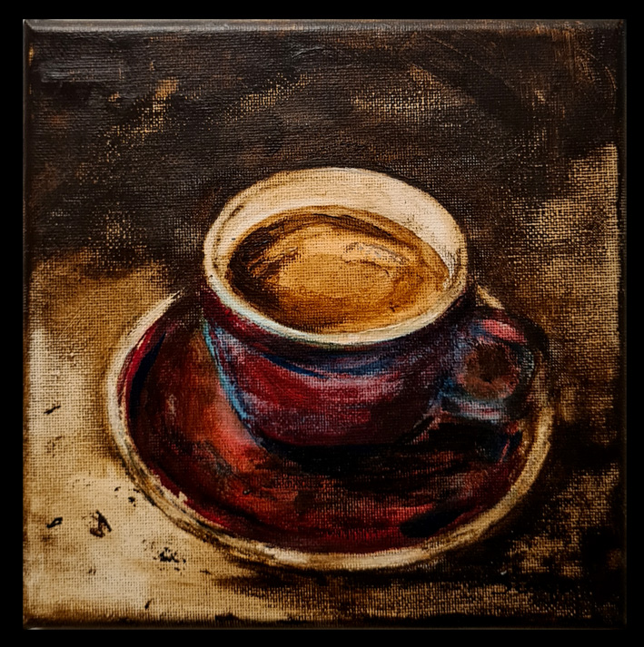 "Stillleben", Acryl auf Leinwand, 15 x 15 cm*