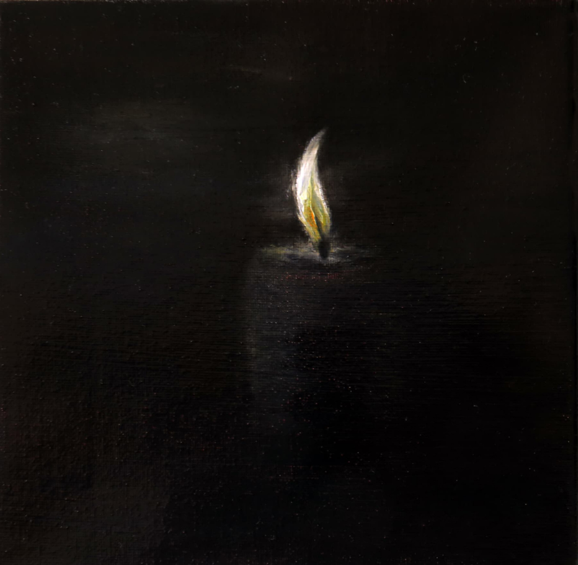 "Kerzenlicht", Öl auf Leinwand, 20 x 20 cm