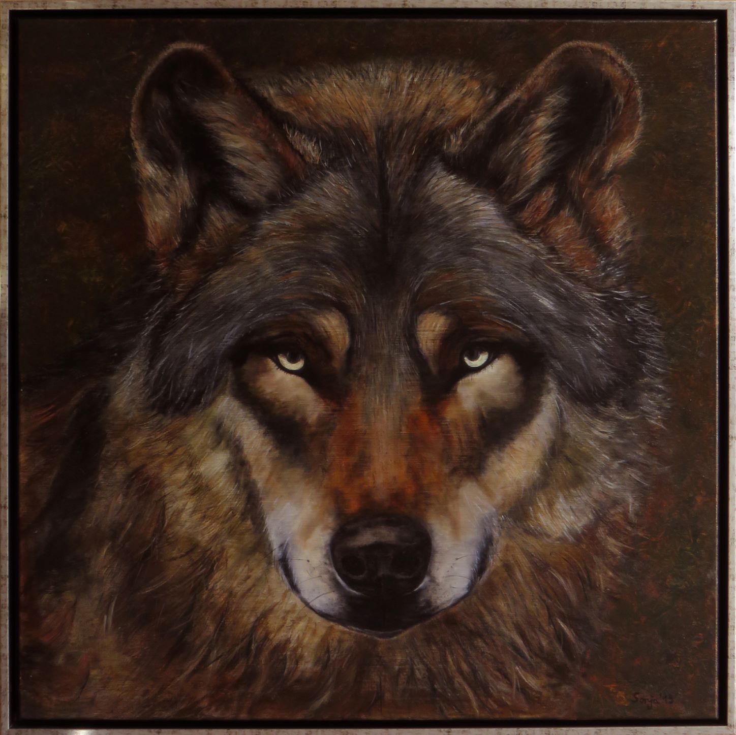 "Canis Lupus", Öl auf Leinwand, 80 x 80cm *