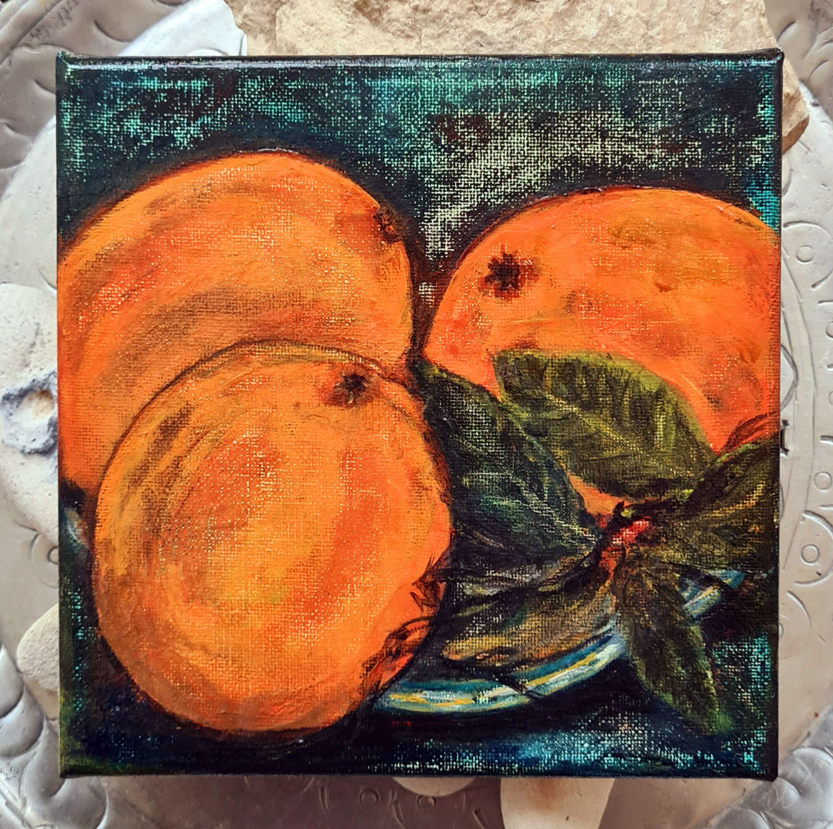 "Stillleben", Acryl auf Leinwand, 20 x 20 cm