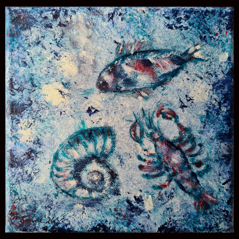 "Mare", Acryl auf Leinwand, 15 x 15 cm